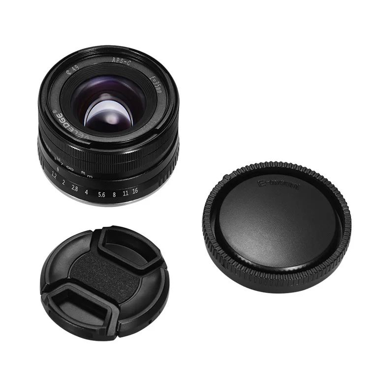 VELEDGE V-35 Objectif 35mm F1.2 Grande Ouverture Objectif Manuel Fixe pour Sony A6300 A6400 Appareil Photo Hybride NEX