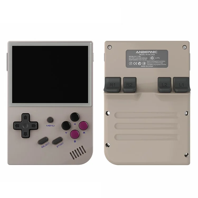 ANBERNIC Rg35xx da 3,5 Pollici Display Console di Gioco Portatile da 64 gb Console di Gioco - Grigio