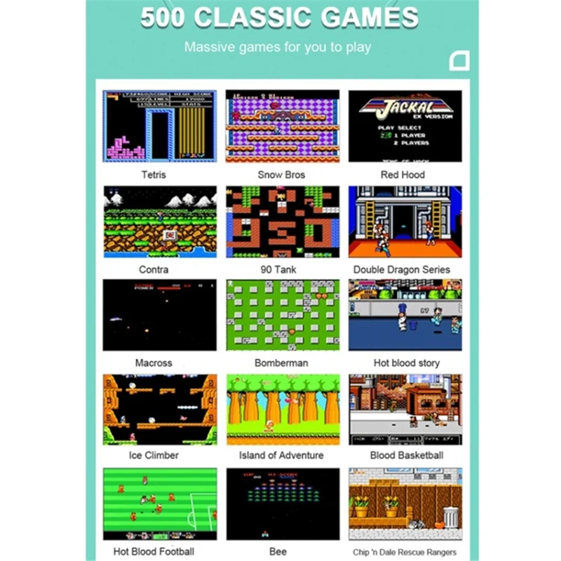 F9 Kids Handheld Game Console 3,5-inch LCD-scherm Retro Handheld Videospelcadeau met ondersteuning voor twee spelers - Dieproze