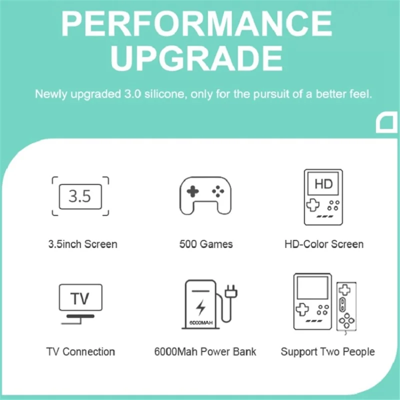 F9 3.5-Inch LCD Screen Kids Handheld Game Console Retro Handheld Video Game Gift for Children - Deep Pink