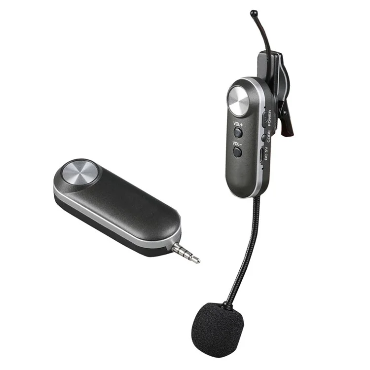 T-6 Professionelles Instrumentenmikrofon Tragbares Kondensatormikrofon mit Clip - EU-Stecker 