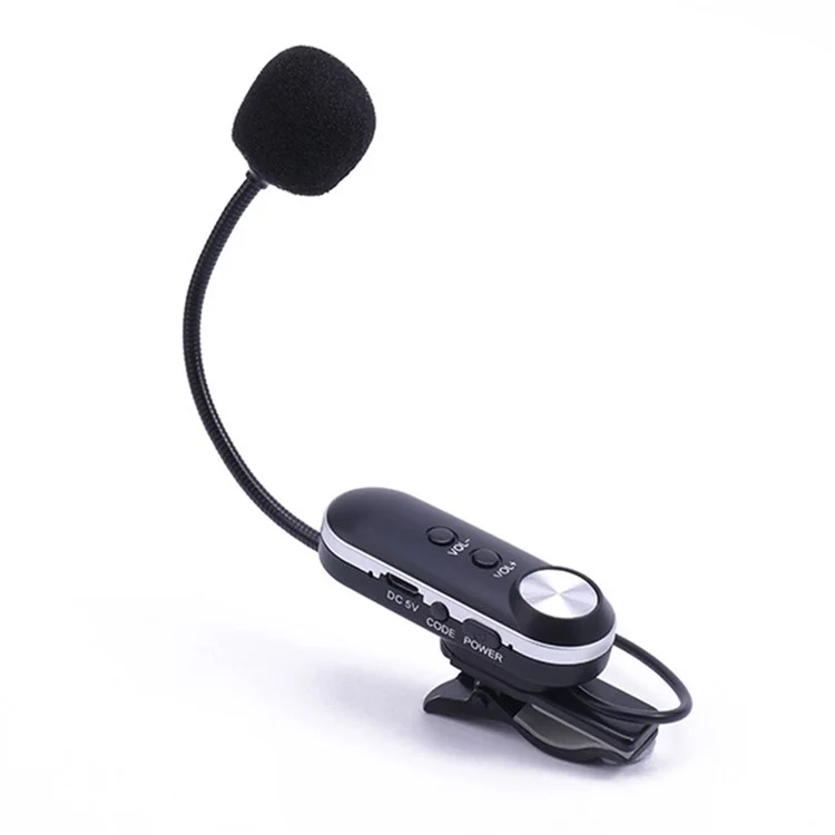 T-6 Professionelles Instrumentenmikrofon Tragbares Kondensatormikrofon mit Clip - EU-Stecker 