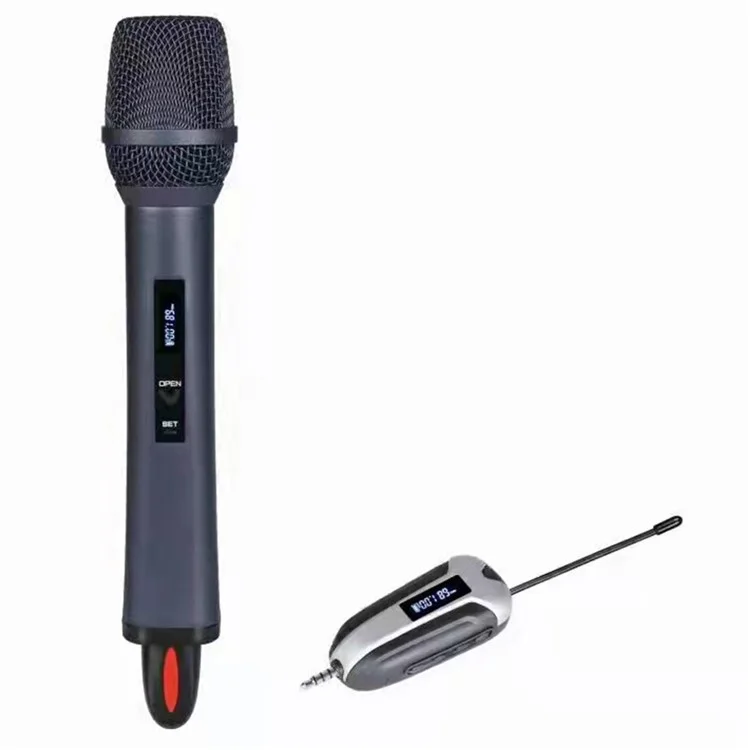 TX-11 Singendes Telefon-Konferenzgerät UHF-Drahtloses Mikrofon Live-Streaming Wiederaufladbares Mikrofon, 1 Mikrofon + 1 Empfänger - Grau