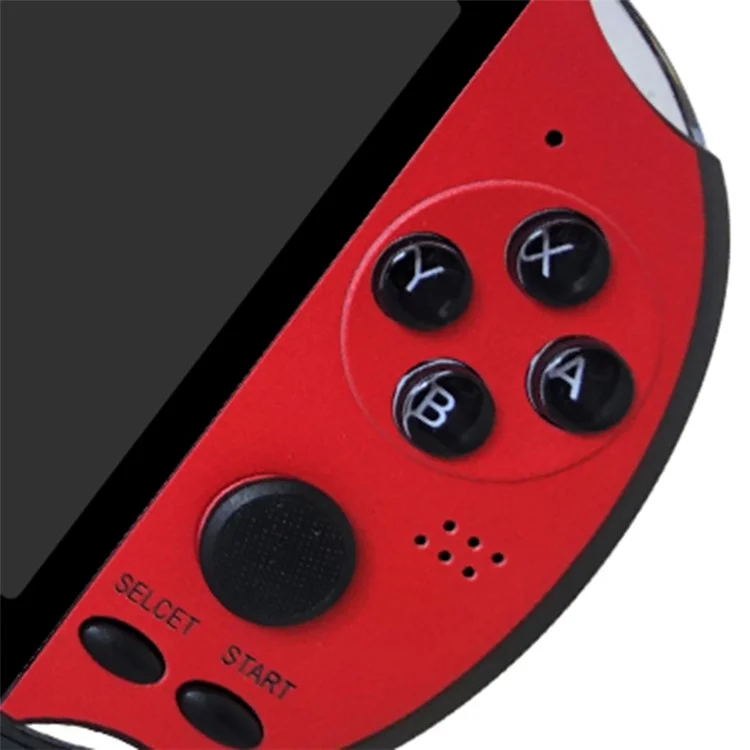 POWKIDDY X12 Game Console 5,1 Zoll Display Handheld Retro 8G Arcade Game Maschine - Rot / Blau