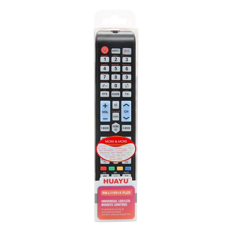 HUAYU RM-L1195+X PLUS Compatible with LCD LED Television TV Remote Control