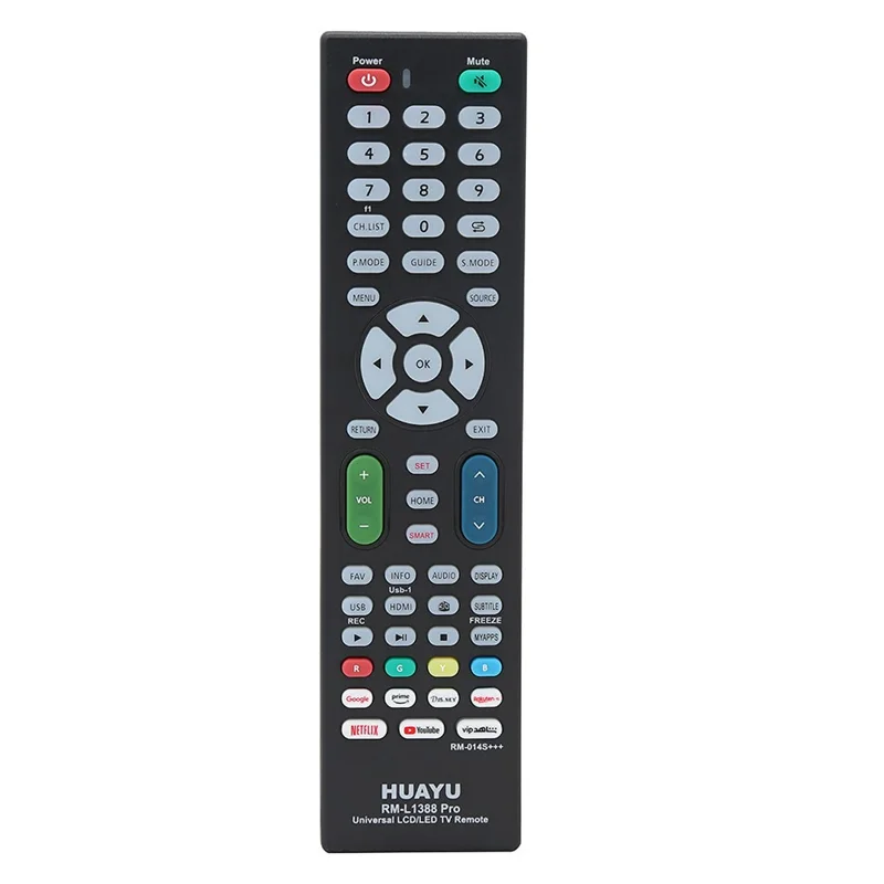 HUAYU RM-L1388 Pro LCD TV Remote LED Television Remote Control