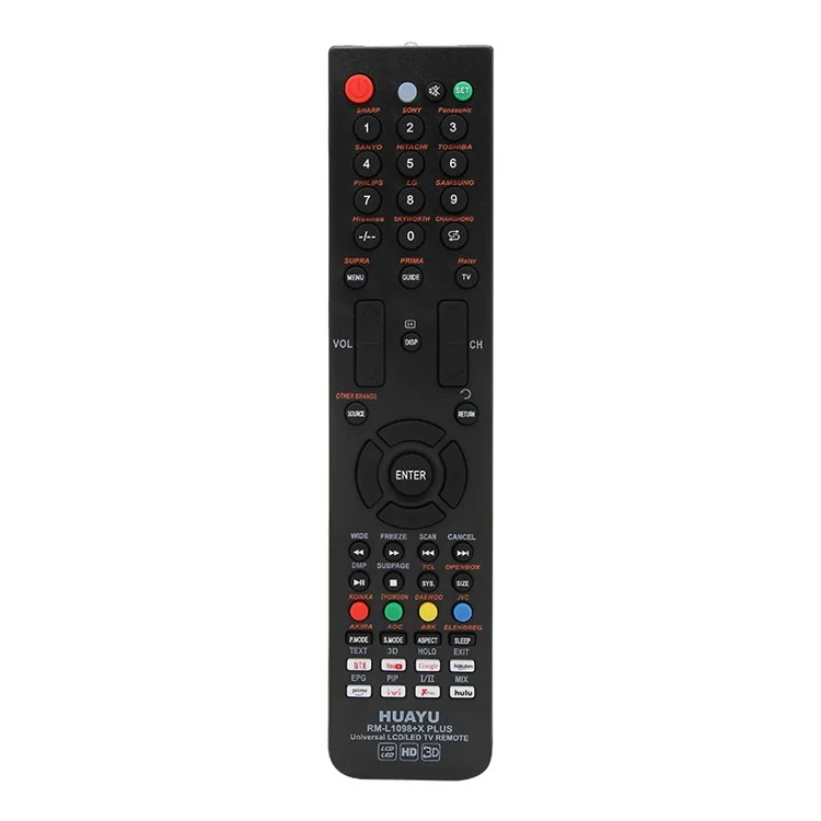 HUAYU RM-L1098+X PLUS Compatible with LCD LED Television TV Remote Control