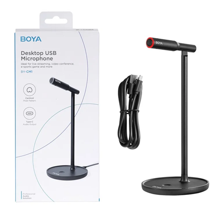 BOYA BY-CM1 USB Microphone with Mute Button Computer Microphone for Mac / Windows