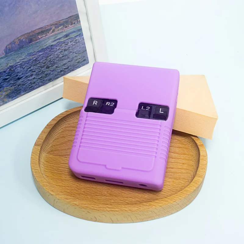 Étui en silicone pour console de jeu Miyoo Mini Plus - Housse de protection et accessoires de jeu - Beige