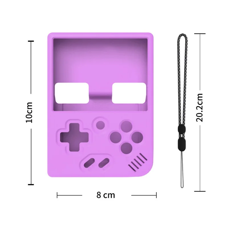 Étui en silicone pour console de jeu Miyoo Mini Plus - Housse de protection et accessoires de jeu - Beige