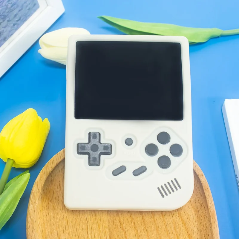 Protective Case for ANBERNIC RG35XX Game Console Accessories Silicone Sleeve with Strap - Beige