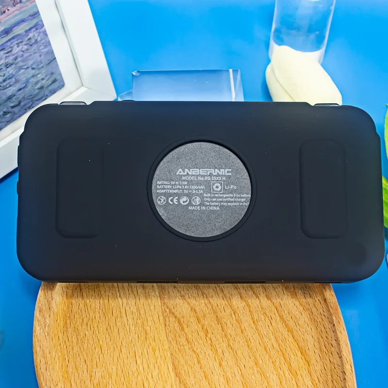 Funda de silicona para ANBERNIC RG35XX H Funda protectora a prueba de golpes Accesorios de la consola de juegos - Negro