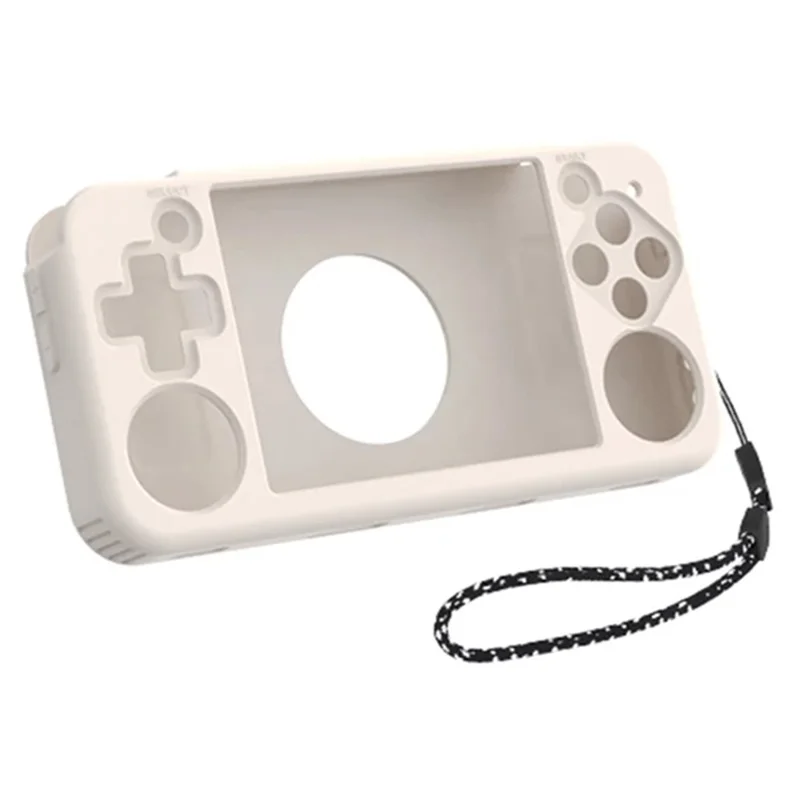 Silicone Case for ANBERNIC RG35XX H Shockproof Sleeve Game Console Accessories - Beige