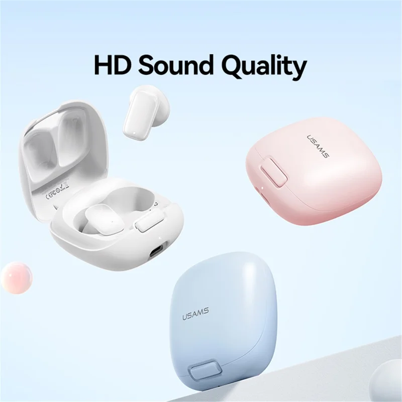 USAMS ID25 Wireless Earbuds Bluetooth-compatible 5.3 Headphone Semi in Ear - Black