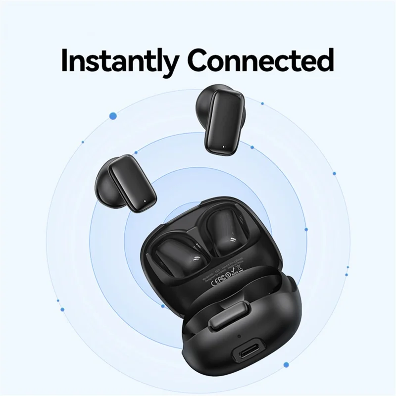 USAMS ID25 Wireless Earbuds Bluetooth-compatible 5.3 Headphone Semi in Ear - Black