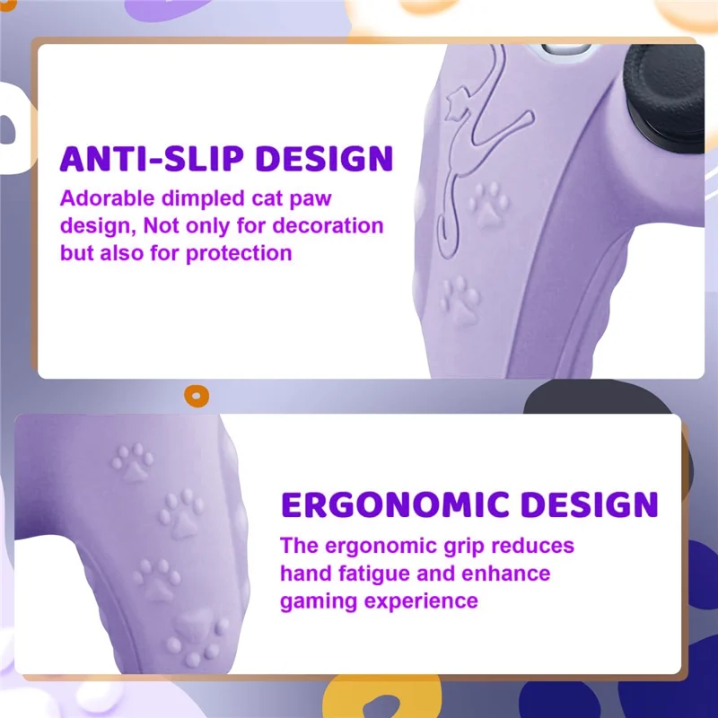 For Sony PlayStation 5 Game Console Skin Cover Anti-Slip Silicone Case - Black