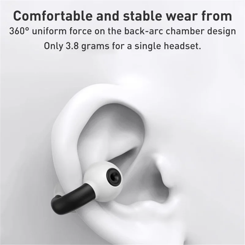LANGSDOM TS10 TWS Bluetooth Ohrclip-Kopfhörer Geräuschunterdrückend Kabellos HiFi-Musikkopfhörer - Pink