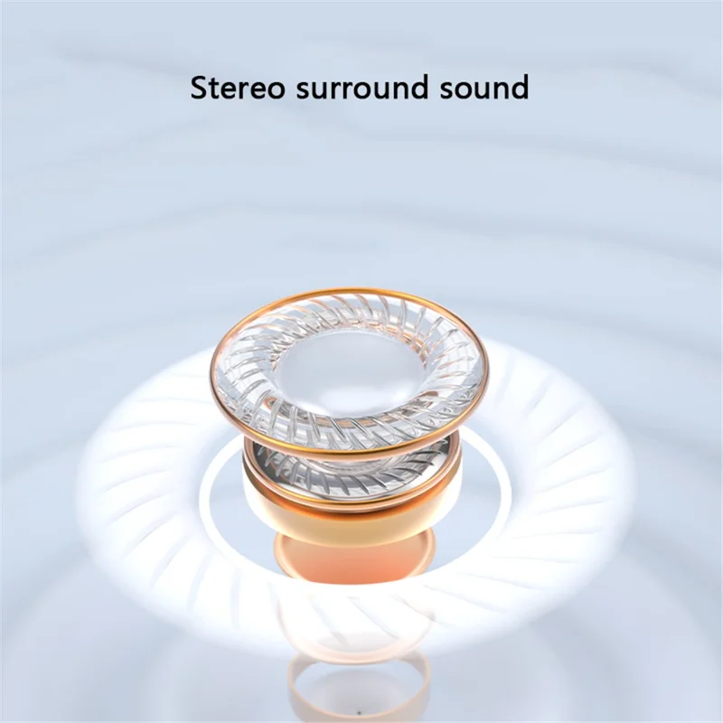 A68 Ear Clip Bluetooth-compatible Headset Wireless Headphone Touch Control Sports Earphone - White