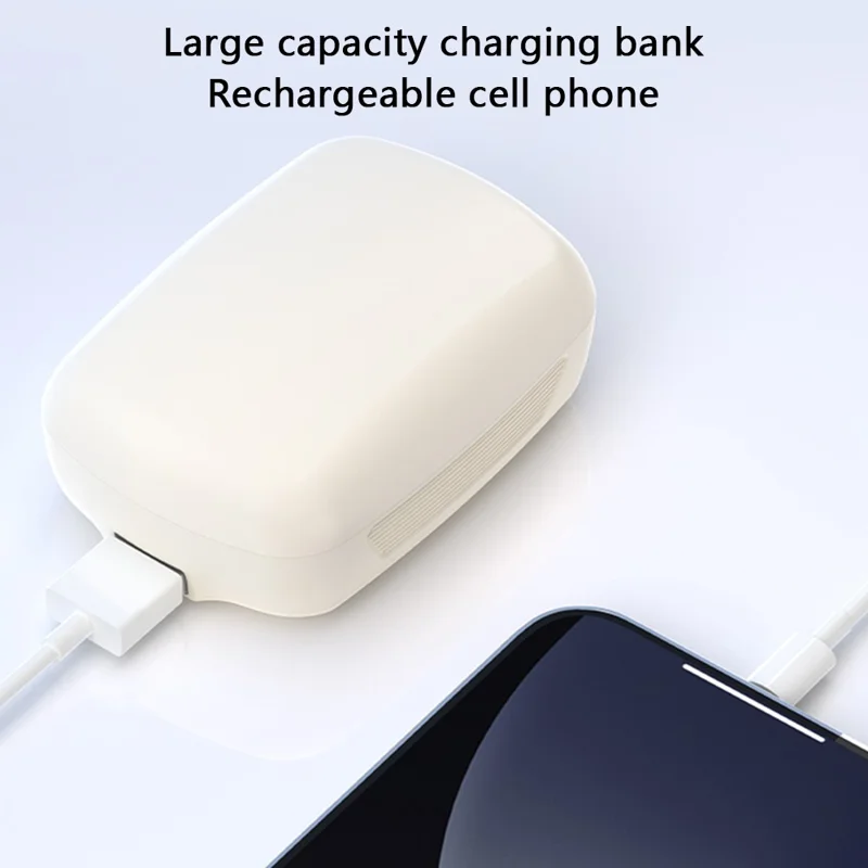 A68 Ear Clip Bluetooth-compatible Headset Wireless Headphone Touch Control Sports Earphone - White