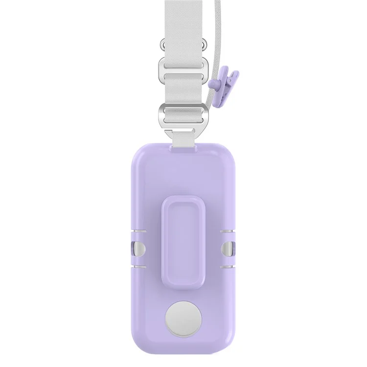 Étui de protection avec chargeur de batterie et sangle pour Apple Vision Pro - Violet