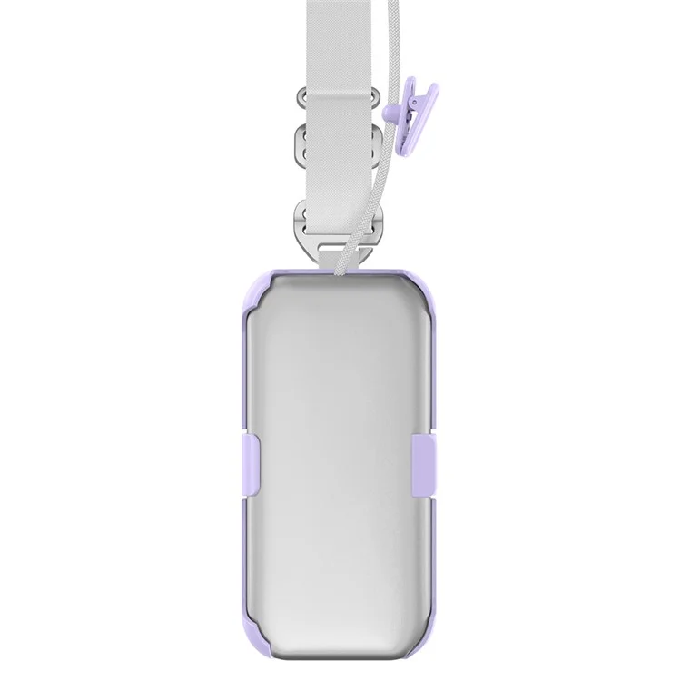 Étui de protection avec chargeur de batterie et sangle pour Apple Vision Pro - Violet