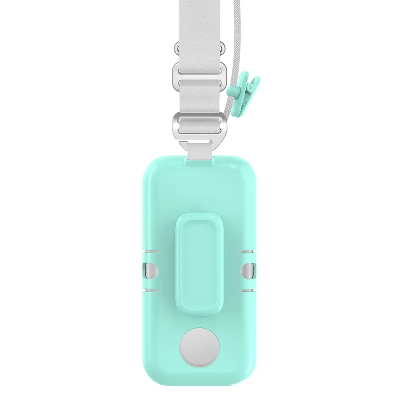 CP17 For Apple Vision Pro Battery Cover Power Bank Protective Case with Back Clip and Crossbody Strap - Green