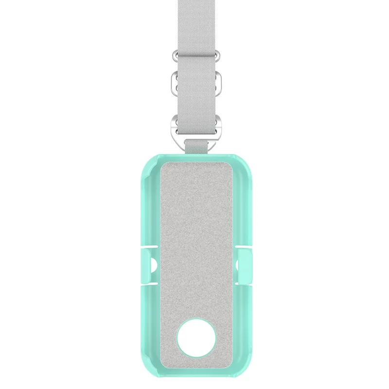 CP17 For Apple Vision Pro Battery Cover Power Bank Protective Case with Back Clip and Crossbody Strap - Green