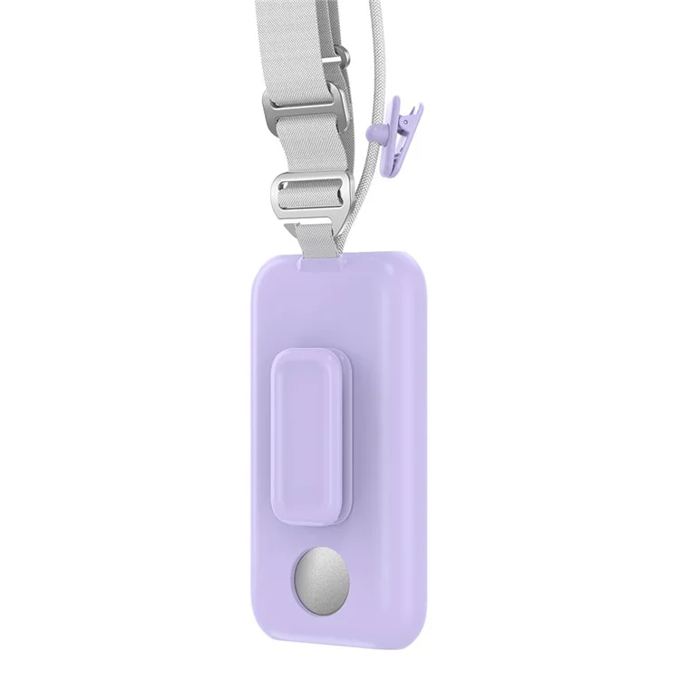 Custodia protettiva per batteria CP16 per Apple Vision Pro con power bank, clip posteriore e tracolla - Viola