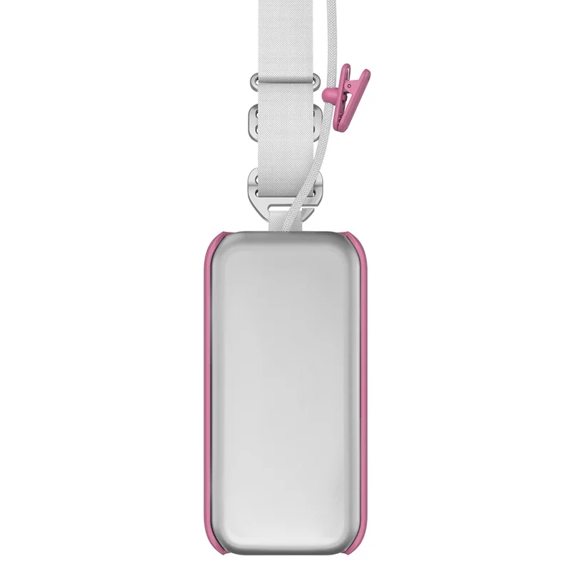 CP16 For Apple Vision Pro VR Battery Protective Cover Power Bank Case with Back Clip and Crossbody Strap - Rose