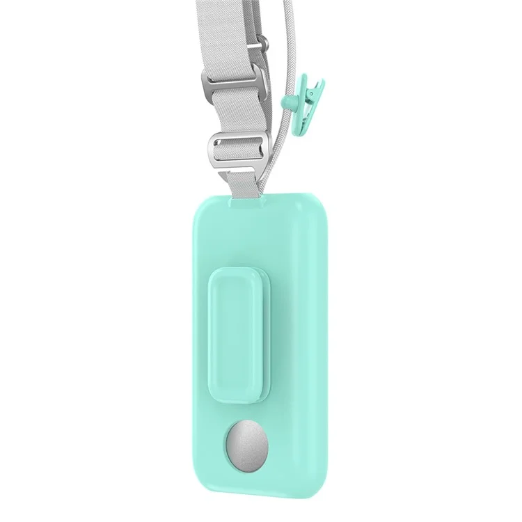 CP16 For Apple Vision Pro VR Battery Protective Cover Power Bank Case with Back Clip and Crossbody Strap - Green