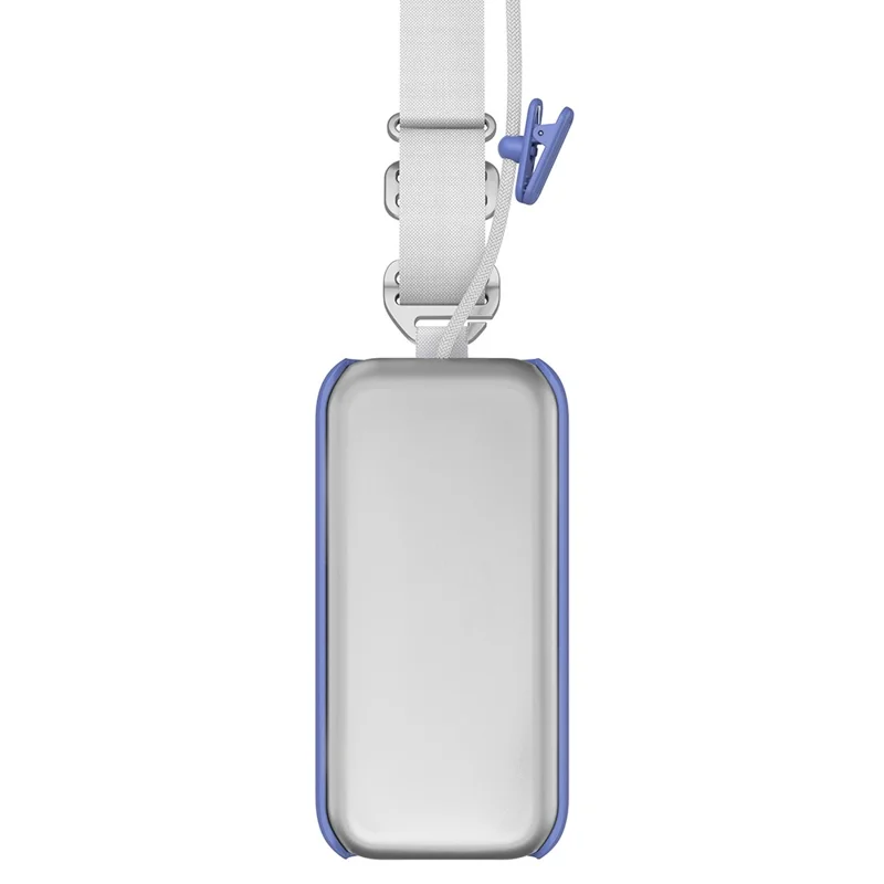 CP16 til Apple Vision Pro VR-batteribeskyttelsesdækkende strømforsyningskasse med bagsideklip og tværgående rem - Blå