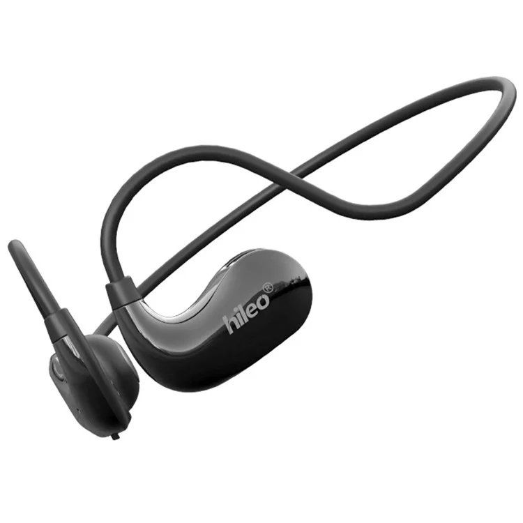 Casque Bluetooth HILEO hi76 à conduction osseuse à oreille ouverte, réduction du bruit ENC, écouteurs de sport - Noir