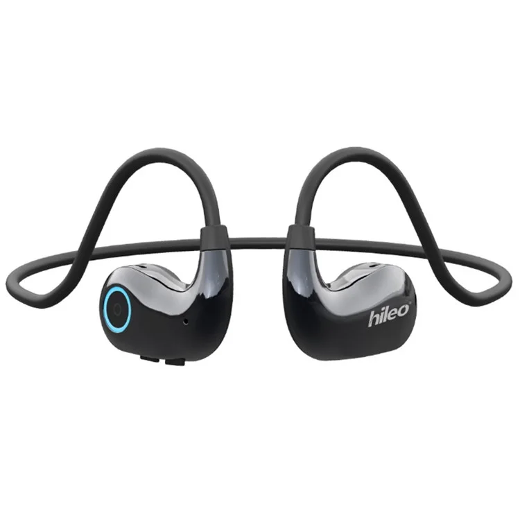 Casque Bluetooth HILEO hi76 à conduction osseuse à oreille ouverte, réduction du bruit ENC, écouteurs de sport - Noir