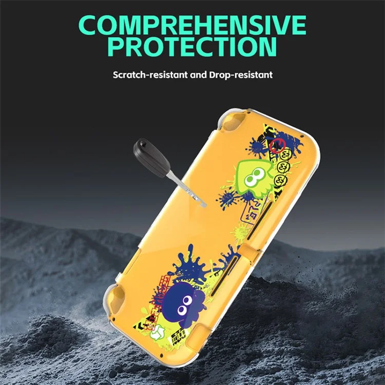 DATA FROG For Nintendo Switch Lite Lovely Protective Case Game Console Anti-drop PC Shell - Octopus