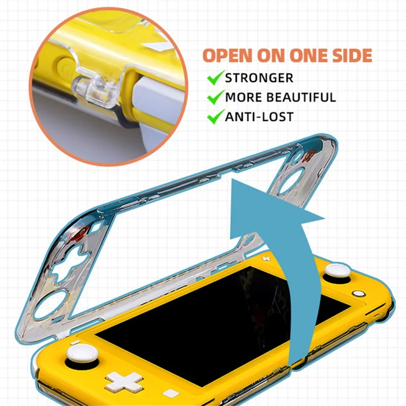 DATA FROG For Nintendo Switch Lite Lovely Protective Case Game Console Anti-drop PC Shell - Cat Paw
