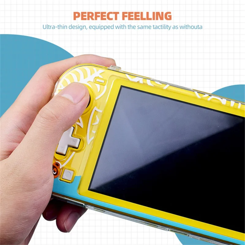 DATA FROG For Nintendo Switch Lite Lovely Protective Case Game Console Anti-drop PC Shell - Cat Paw