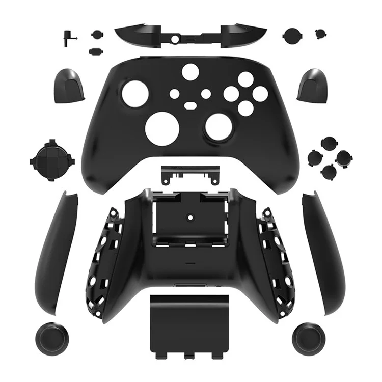 DATA FROG For Xbox Series X / S Protection Case Wireless Game Controller Cover Button Cap Sleeve - Black
