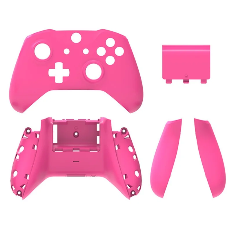 DATA FROG For Xbox One S Game Controller Plastic Shell Replacement Protective Case - Pink