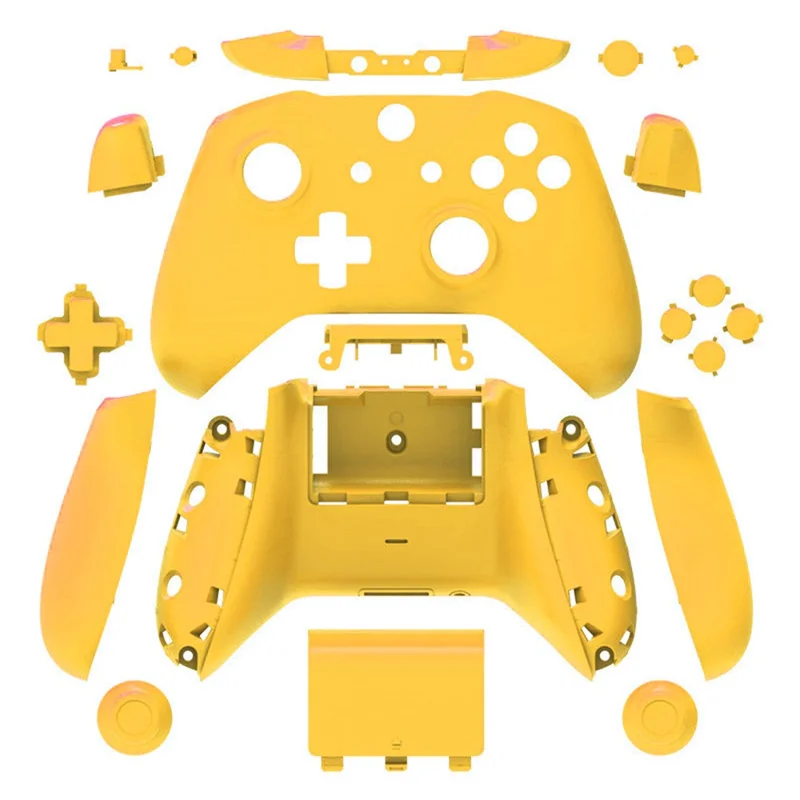 DATA FROG For Xbox Series Slim / Series S Plastic Protection Case Wireless Game Controller Cover (Solid Color) - Yellow