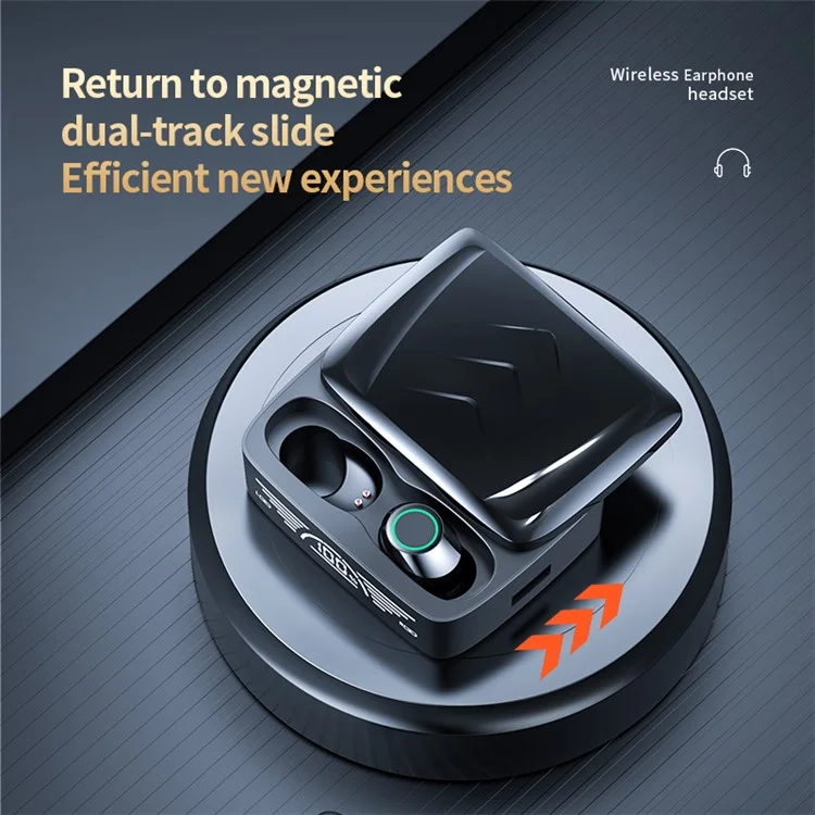 BQ30 Smart Touch Headphone with Sliding Cover Charging Case Noise Reduction Bluetooth-compatible Earphones