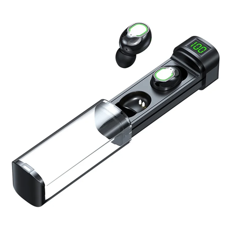 BQ60 Transparent Shell Pull-Out TWS Bluetooth-compatible Earphones Gaming Earbuds HD Call In-Ear Headphones