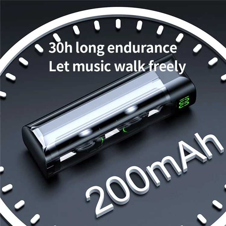 BQ60 Transparent Shell Pull-Out TWS Bluetooth-compatible Earphones Gaming Earbuds HD Call In-Ear Headphones