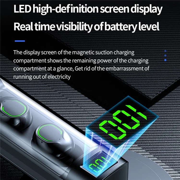 BQ60 Transparent Shell Pull-Out TWS Bluetooth-compatible Earphones Gaming Earbuds HD Call In-Ear Headphones