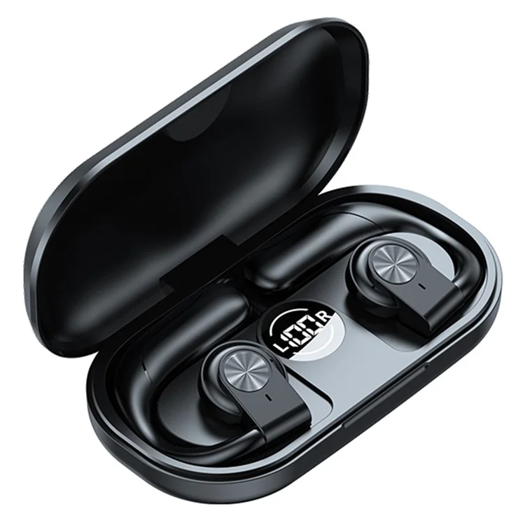 GT01 Bone Conduction Headphone Touch Control Earphone Bluetooth-compatible Earhooks Headset - Black