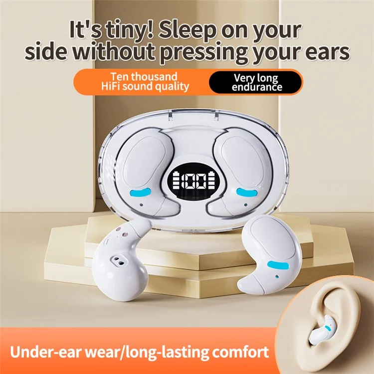M96 Bluetooth-compatible Headset Low Power Consumption Headphone Touch Control Earphone - Black