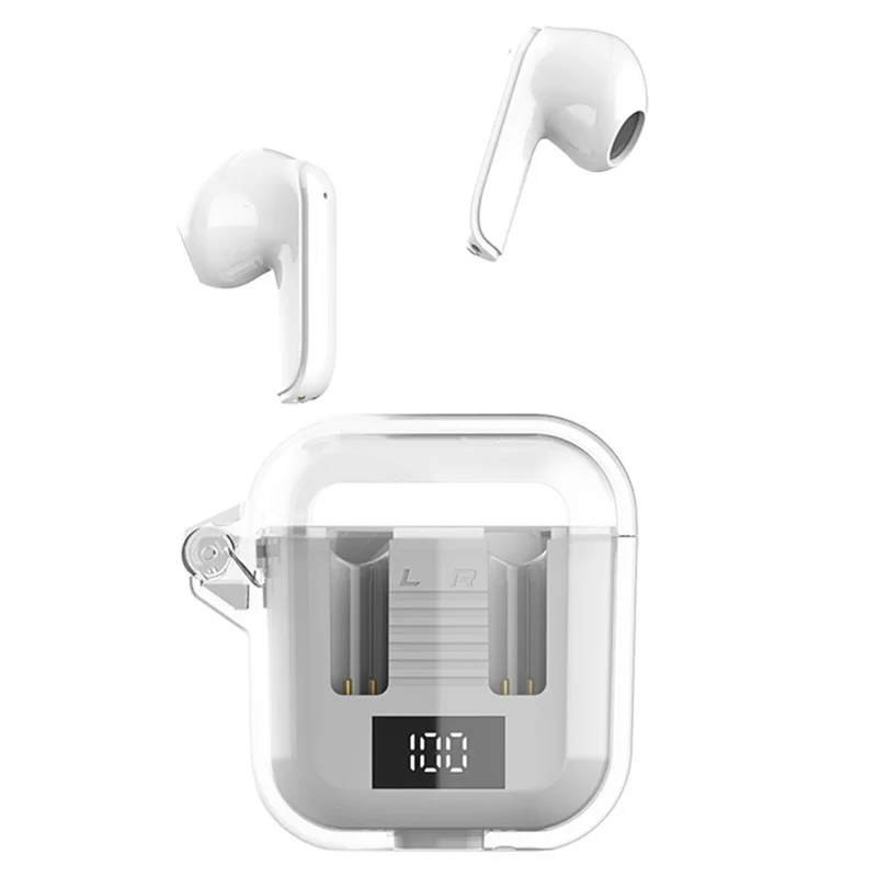 TM90 Music / Game Dual Mode Headphones ANC Noise Canceling Semi-in-ear Bluetooth-compatible Earphones - White