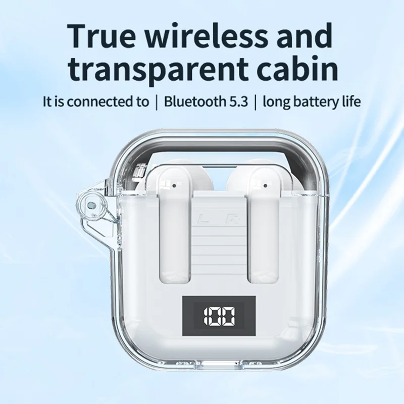 TM90 Music / Game Dual Mode Headphones ANC Noise Canceling Semi-in-ear Bluetooth-compatible Earphones - White