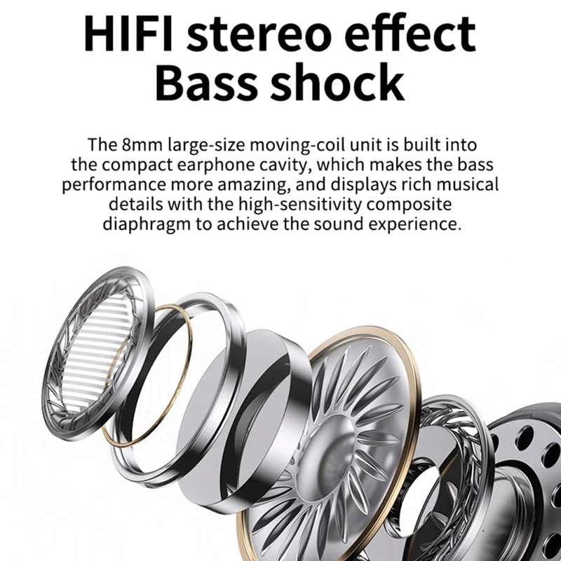 TM90 Music / Game Dual Mode Headphones ANC Noise Canceling Semi-in-ear Bluetooth-compatible Earphones - White