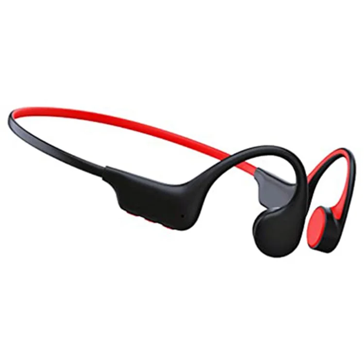 SOUNDER X6 Bone Conduction Bluetooth-compatible Headset Wireless Headphone Waterproof Earphone - Black+Red