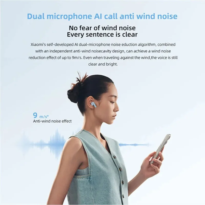 XIAOMI Redmi Buds 6S TWS Bluetooth-compatible Wireless Earphone Noise Canceling Music Gaming Headset - Blue